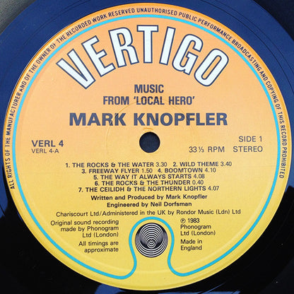 Mark Knopfler : Local Hero (LP, Album, Non)