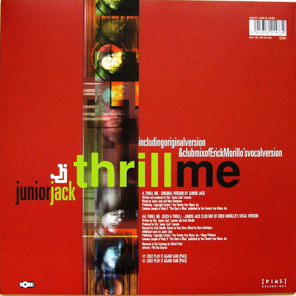 Junior Jack : Thrill Me (12")