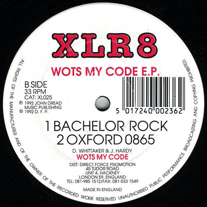 Wots My Code : Wots My Code E.P. (12", EP)