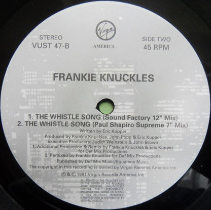 Frankie Knuckles : The Whistle Song (12")