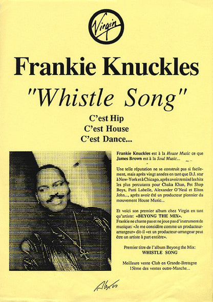 Frankie Knuckles : The Whistle Song (12")