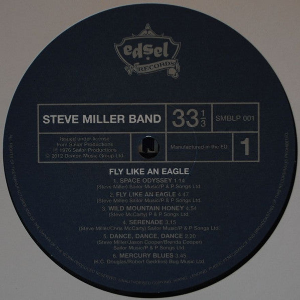 Steve Miller Band : Fly Like An Eagle (LP, Album, RE)