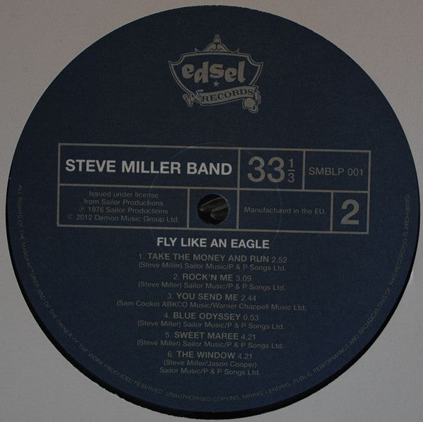 Steve Miller Band : Fly Like An Eagle (LP, Album, RE)