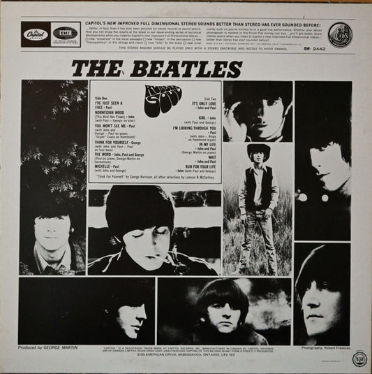 The Beatles : Rubber Soul (LP, Album, RE, 2nd)