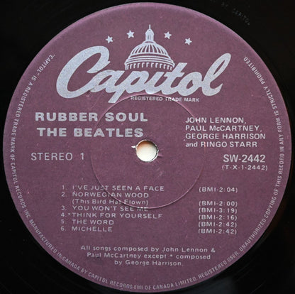The Beatles : Rubber Soul (LP, Album, RE, 2nd)
