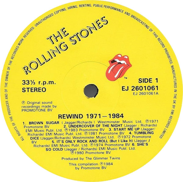 The Rolling Stones : Rewind (1971-1984) (LP, Comp)