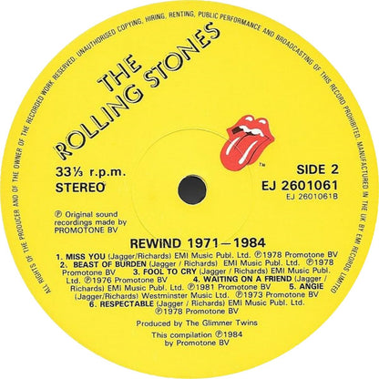 The Rolling Stones : Rewind (1971-1984) (LP, Comp)