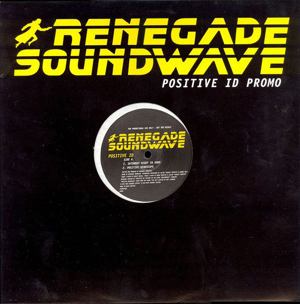 Renegade Soundwave : Positive ID (12", Promo)