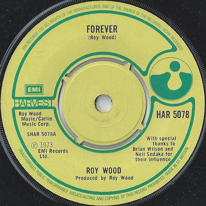 Roy Wood : Forever (7", Single)