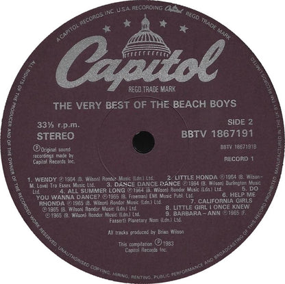 The Beach Boys : The Very Best Of The Beach Boys Volume 1 (LP, Comp)