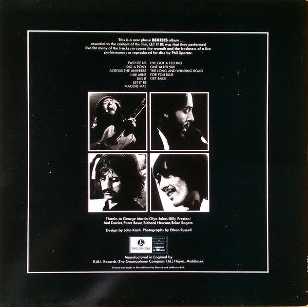 The Beatles : Let It Be (LP, Album, RE)
