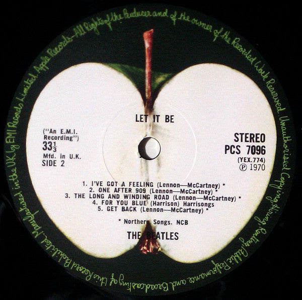 The Beatles : Let It Be (LP, Album, RE)