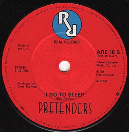 Pretenders* : I Go To Sleep (7", Single, Bon)