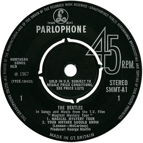 The Beatles : Magical Mystery Tour (2x7", EP)