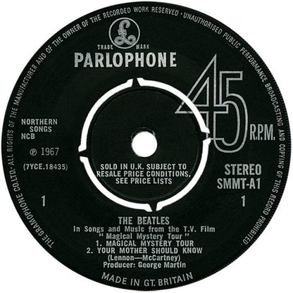 The Beatles : Magical Mystery Tour (2x7", EP)