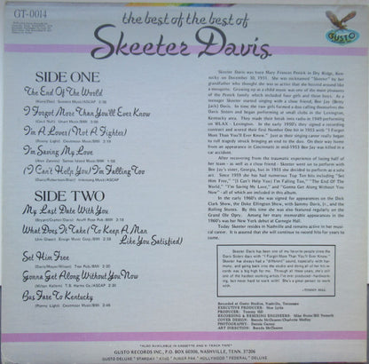 Skeeter Davis : The Best Of The Best Of Skeeter Davis (LP, Album)