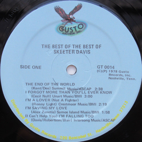 Skeeter Davis : The Best Of The Best Of Skeeter Davis (LP, Album)