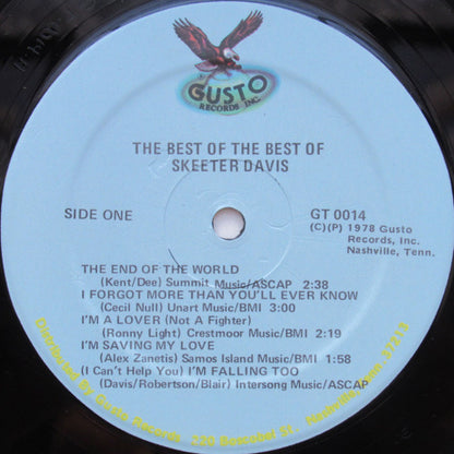 Skeeter Davis : The Best Of The Best Of Skeeter Davis (LP, Album)