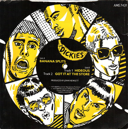 The Dickies : Banana Splits (7", Single, Yel)