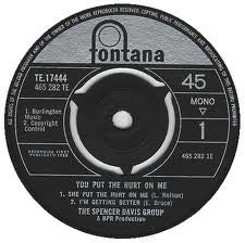 The Spencer Davis Group : You Put The Hurt On Me (7", EP)
