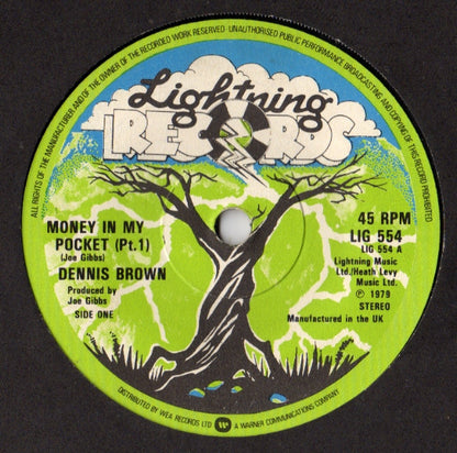 Dennis Brown : Money In My Pocket (7", Single)