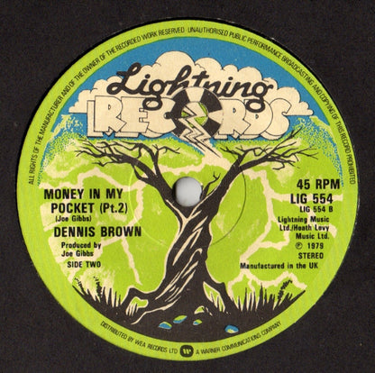 Dennis Brown : Money In My Pocket (7", Single)