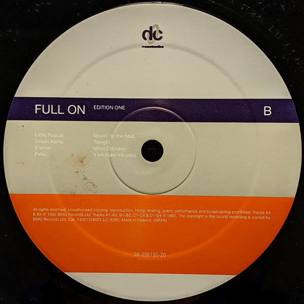 Various : Full On - Edition One (2xLP, Comp)