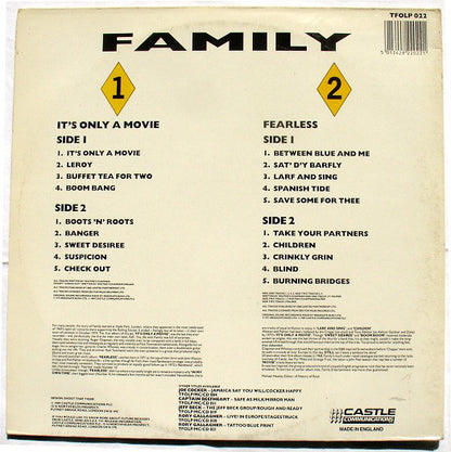 Family (6) : It's Only A Movie / Fearless (LP, Album, Comp + LP, Album)