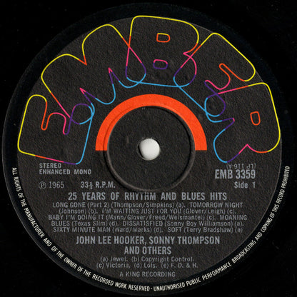 Various : 25 Years Of Rhythm & Blues Hits (LP, Comp)