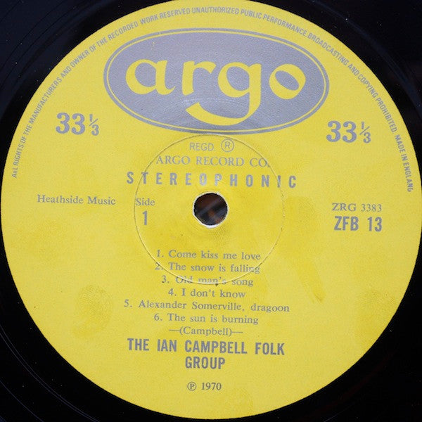 The Ian Campbell Folk Group : The Sun Is Burning (LP, Album)