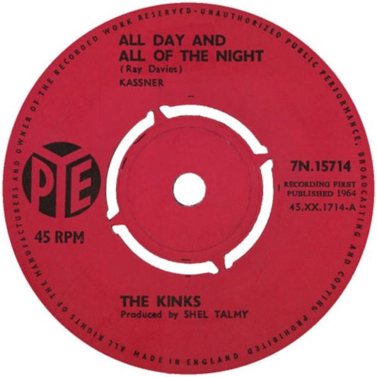 The Kinks : All Day And All Of The Night (7", Single, Pus)