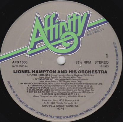 Lionel Hampton And His Orchestra : Leapin' With Lionel (LP, Comp)