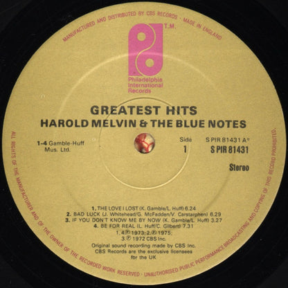 Harold Melvin & The Blue Notes* : Greatest Hits - Collectors' Item (LP, Comp)