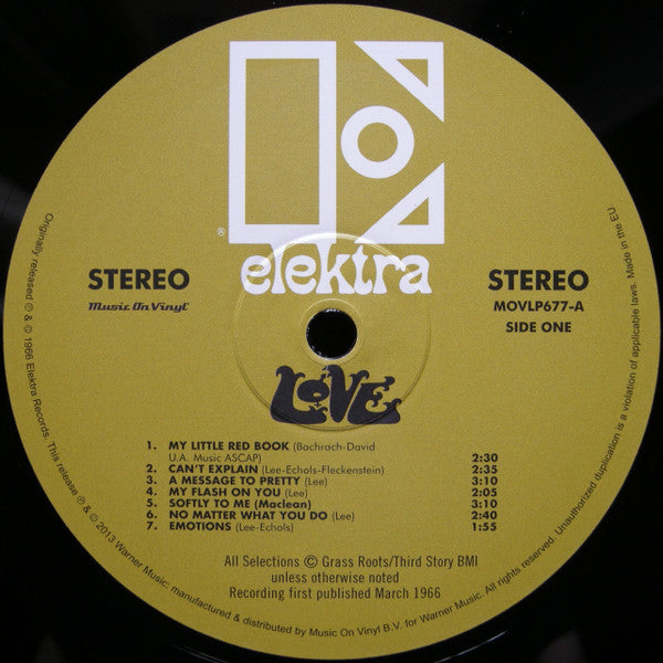 Love : Love (LP, Album, RE, 180)
