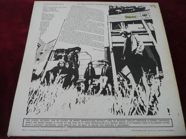 The Great Society With Grace Slick : Conspicuous Only In Its Absence (LP, Album)