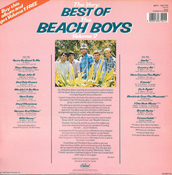 The Beach Boys : The Very Best Of The Beach Boys (Volume 2)  (LP, Comp)