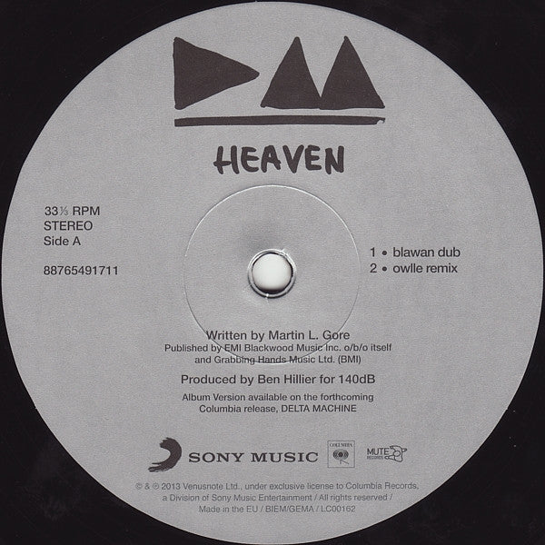 Depeche Mode : Heaven (12", Single)