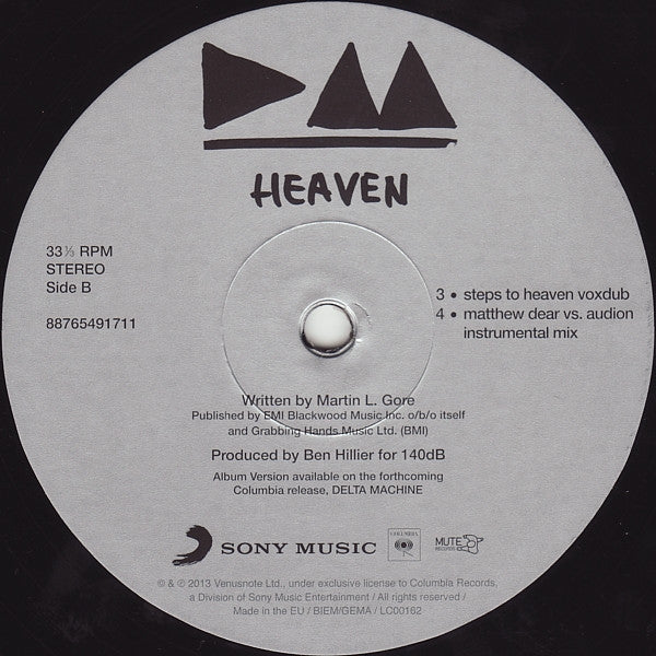 Depeche Mode : Heaven (12", Single)