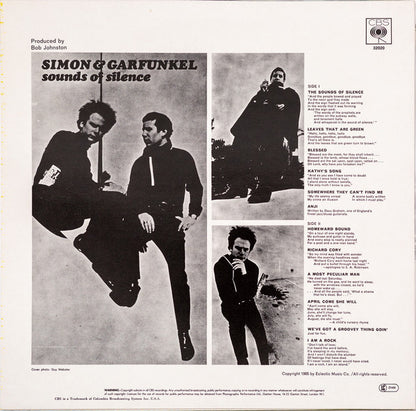 Simon & Garfunkel : Sounds Of Silence (LP, Album, RE)