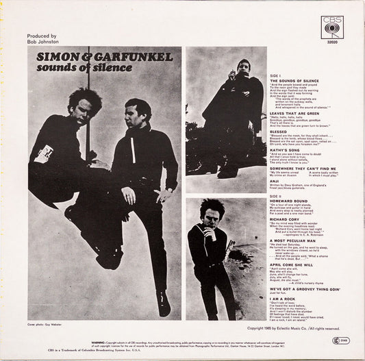 Simon & Garfunkel : Sounds Of Silence (LP, Album, RE)