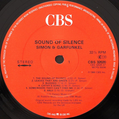 Simon & Garfunkel : Sounds Of Silence (LP, Album, RE)
