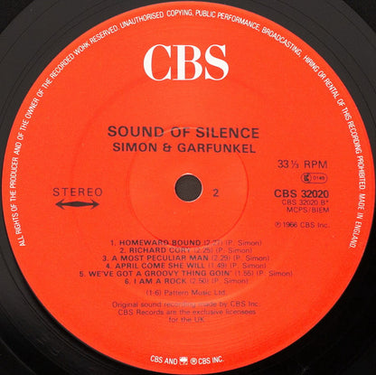 Simon & Garfunkel : Sounds Of Silence (LP, Album, RE)