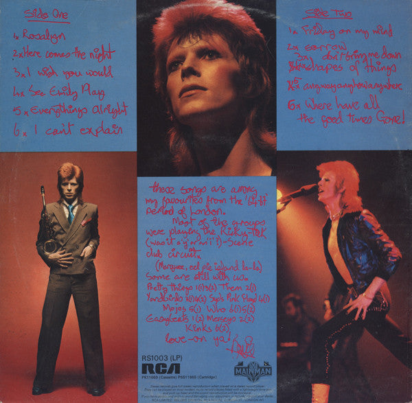 Bowie* : Pinups (LP, Album)