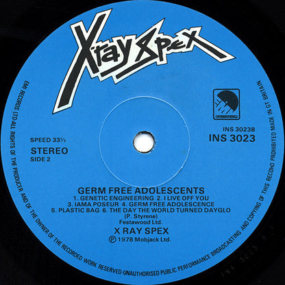 X-Ray Spex : Germfree Adolescents (LP, Album)