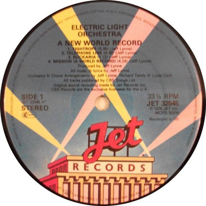 Electric Light Orchestra : A New World Record (LP, Album, RE)