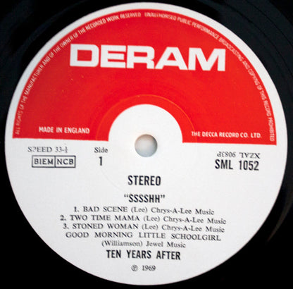 Ten Years After : Ssssh. (LP, Album)