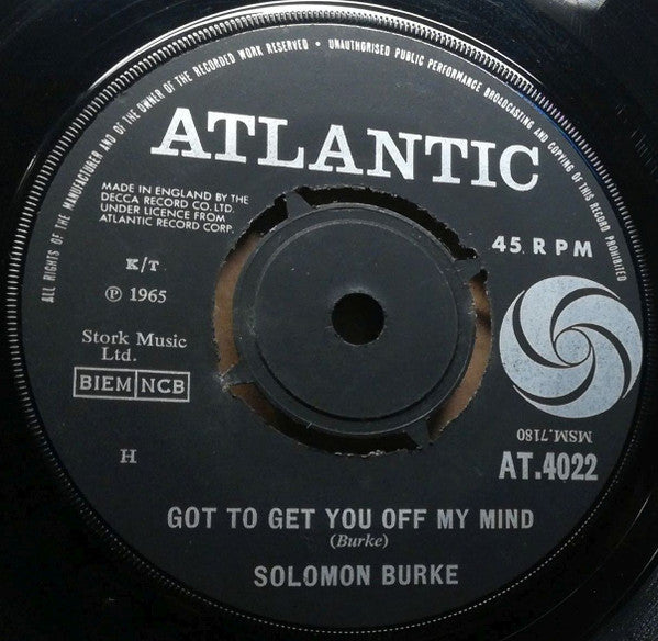 Solomon Burke : Got To Get You Off My Mind (7", Single)