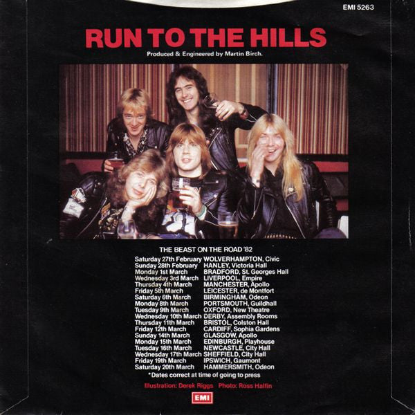 Iron Maiden : Run To The Hills (7", Single)