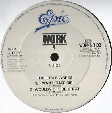 The Icicle Works : I Still Want You (12")