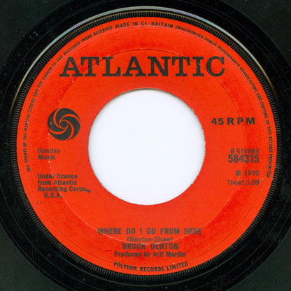 Brook Benton : Rainy Night In Georgia (7", Single, Lar)